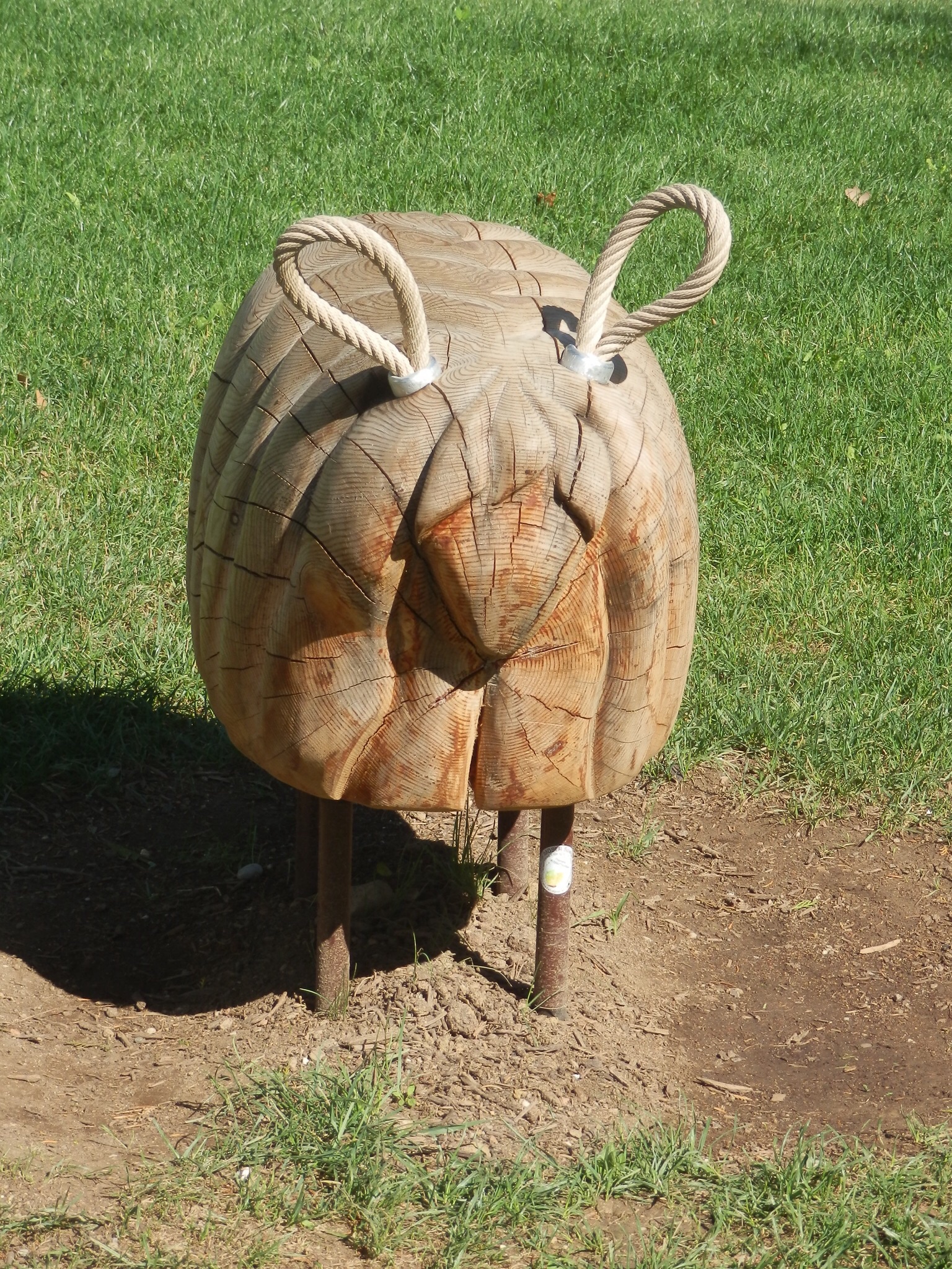 Ich bin ein Hutschschaf auf der Oberösterreich. Landesgartenaustellung