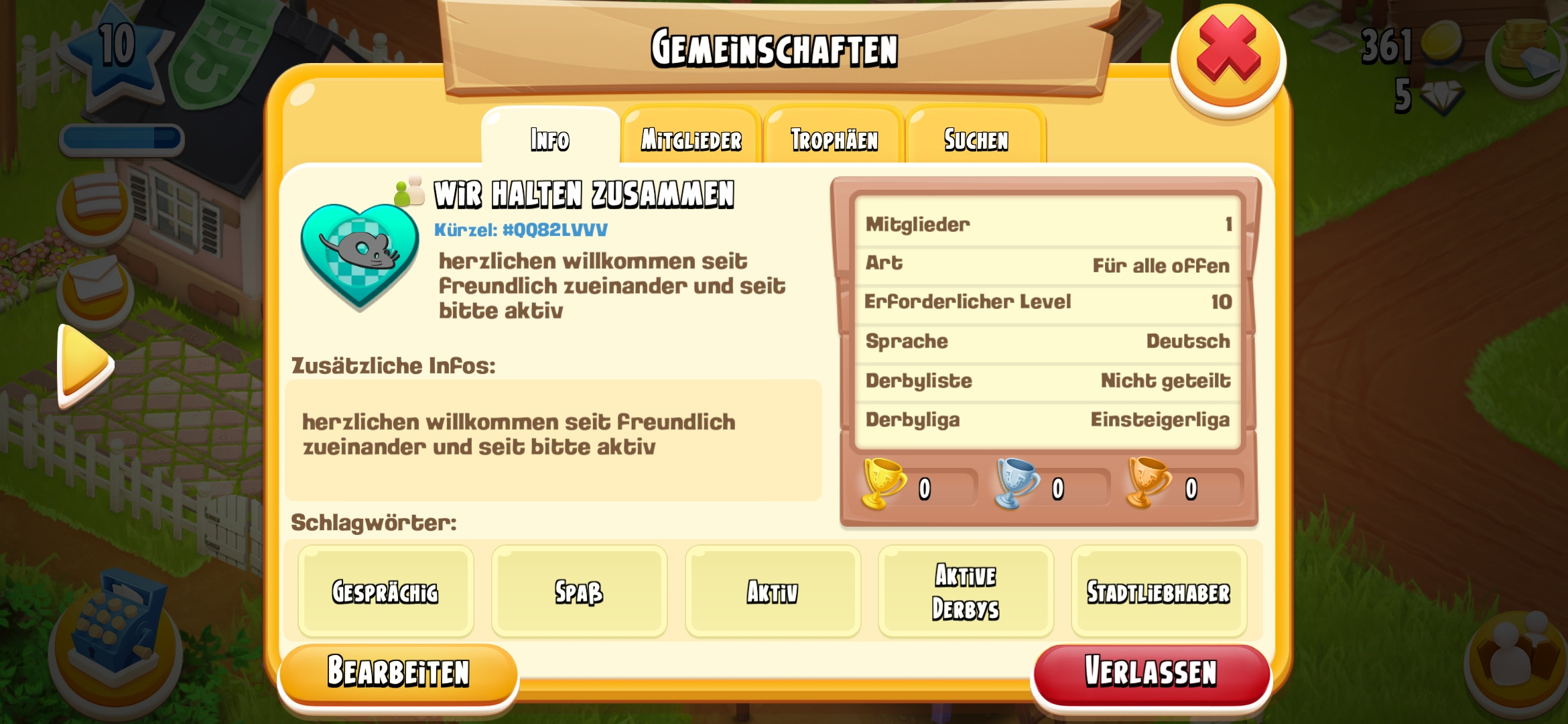 Mitglieder und Nachbarn gesucht