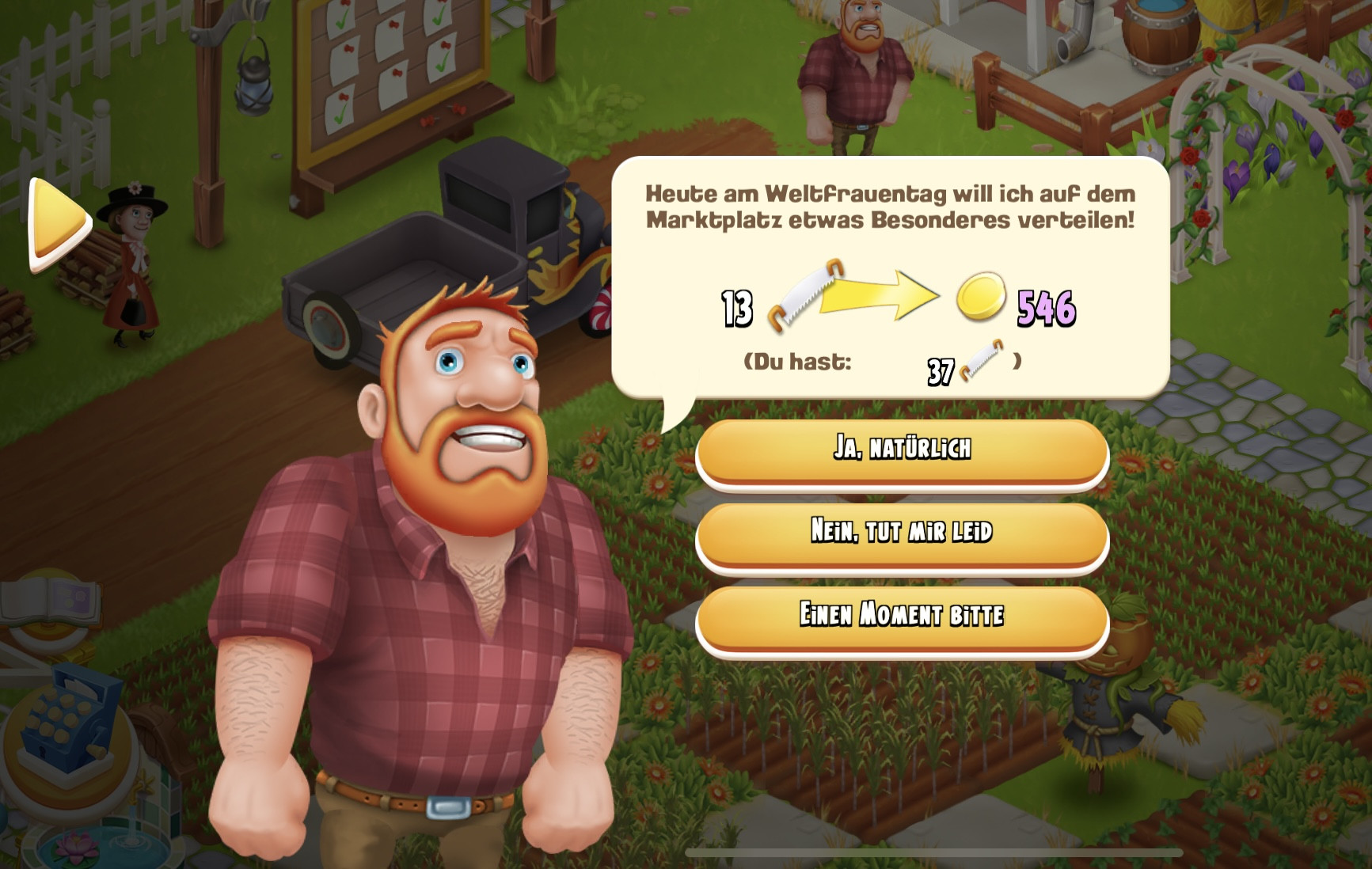 Aber Greg läßt sich auch nicht lumpen…