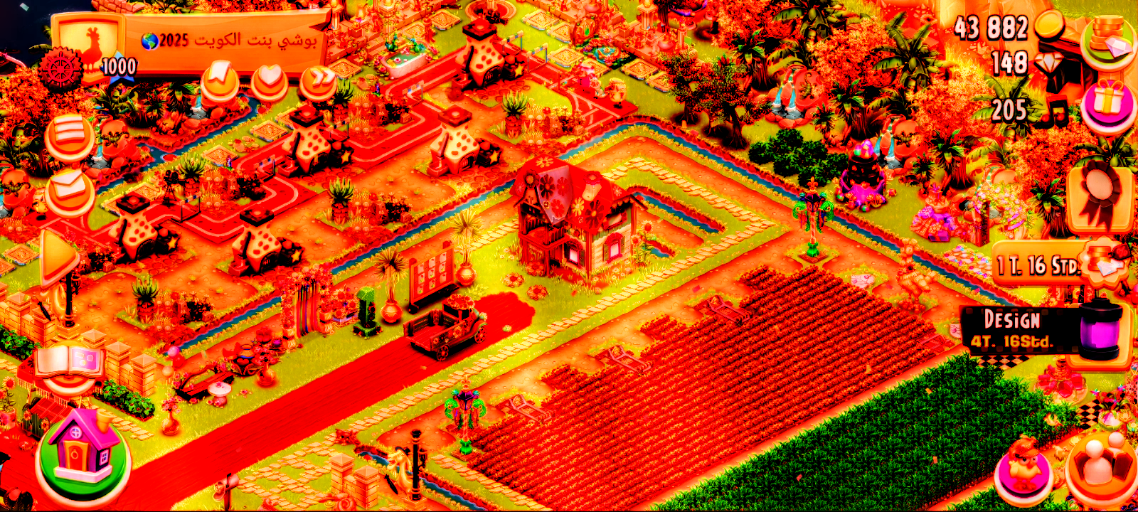 Hay Day bei Sonnenuntergang