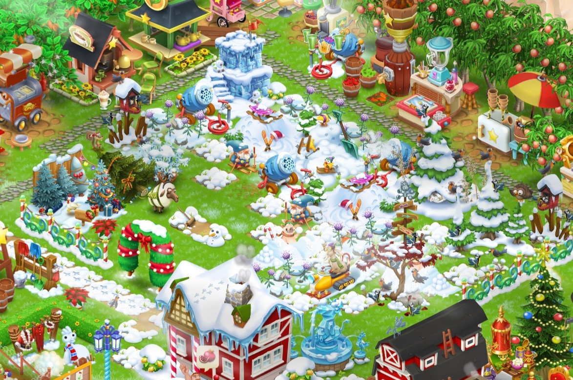 Auf der Farm hat's geschneit