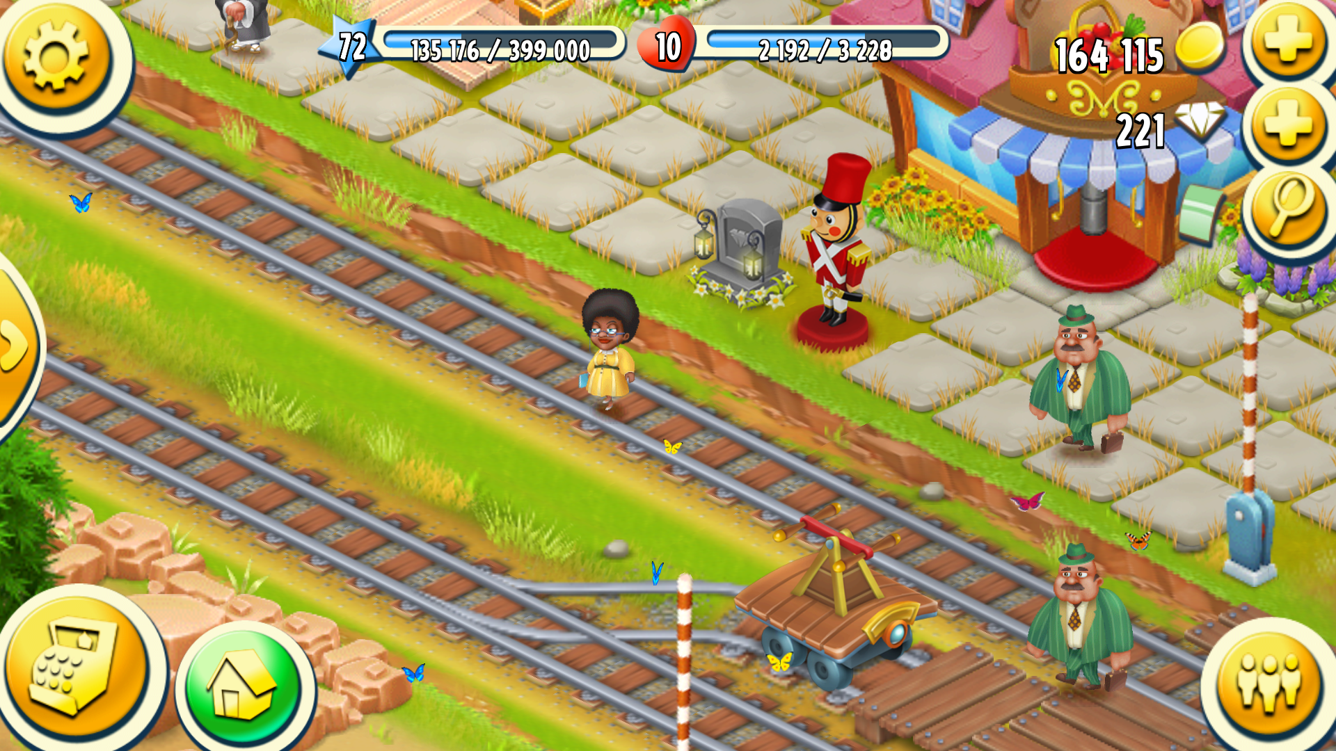 Da läuft die einfach auf den Schienen. Wo gibt´s denn sowas? :D