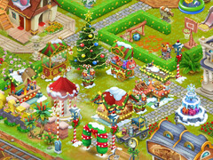 Weihnachtsmarkt in der Stadt