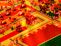 Hay Day bei Sonnenuntergang