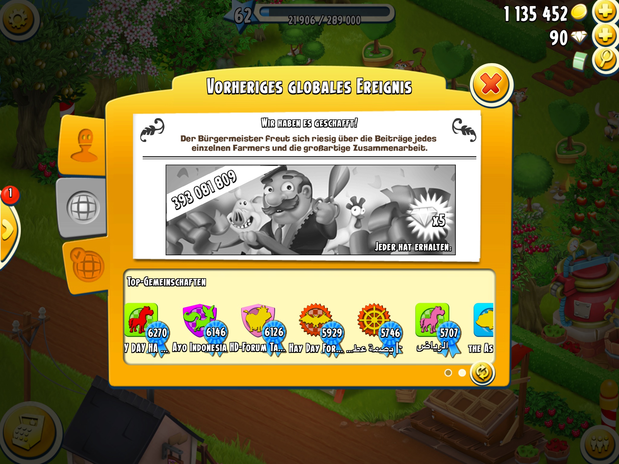 Sieger Der Herzen Allgemeine Diskussionen Zum Spiel Deutsches Hay Day Forum